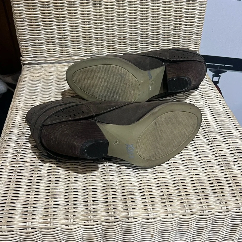 Cato Dark Brown Ankle Booties - Picture 4 of 5